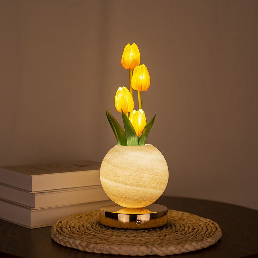 Jarrón LED Tulipanes Premium