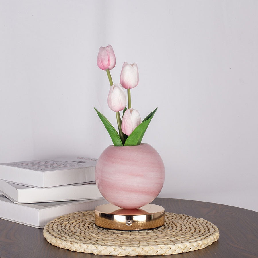 Jarrón LED Tulipanes Premium
